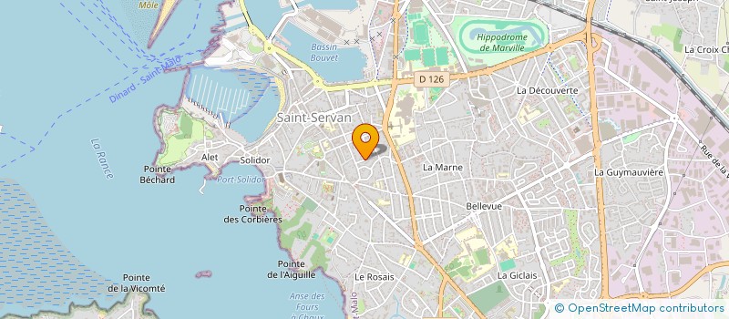 localisation de l'entreprise MADAME ANNIE MONTHEARD  SAINT-MALO