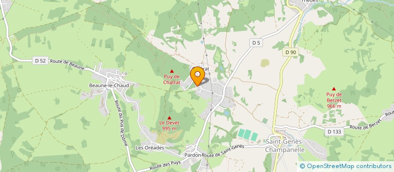 localisation de l'entreprise MADAME ANNIE MORANGE à SAINT-GENES-CHAMPANELLE