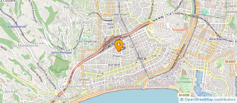 localisation de l'entreprise MADAME ANNIE MORISSET  NICE