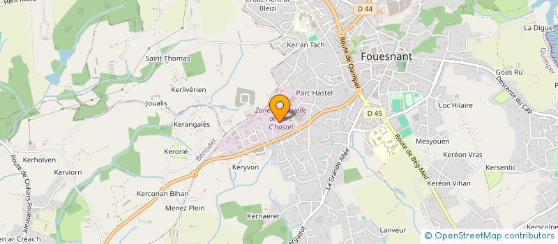 localisation de l'entreprise MADAME ANNIE MORVAN à FOUESNANT