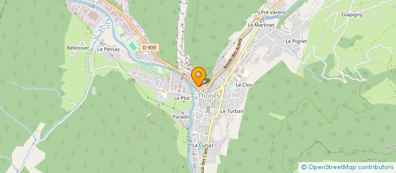 localisation de l'entreprise MADAME ANNIE MOURET  THONES