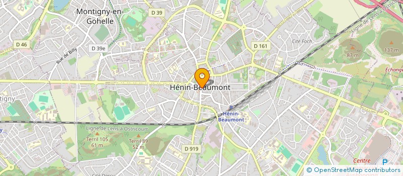 localisation de l'entreprise MADAME ANNIE MOZEJKO à HENIN-BEAUMONT