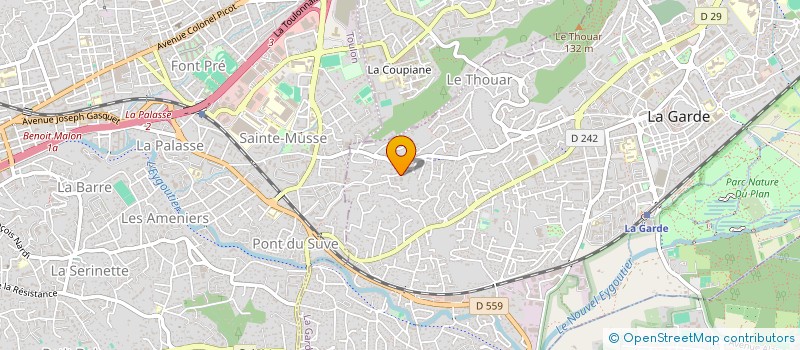 localisation de l'entreprise MADAME ANNIE MUSSO  LA GARDE