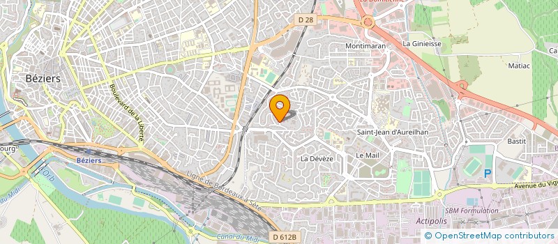 localisation de l'entreprise MADAME ANNIE NEDELEC  BEZIERS