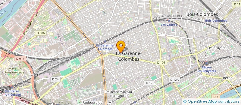 localisation de l'entreprise MADAME ANNIE NIEDUZY à LA GARENNE-COLOMBES