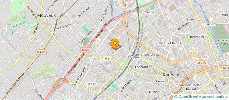 localisation de l'entreprise MADAME ANNIE NOUTCHEMO KAAM à ROUBAIX