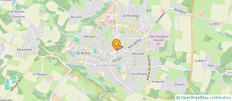 localisation de l'entreprise MADAME ANNIE OGER  QUESTEMBERT