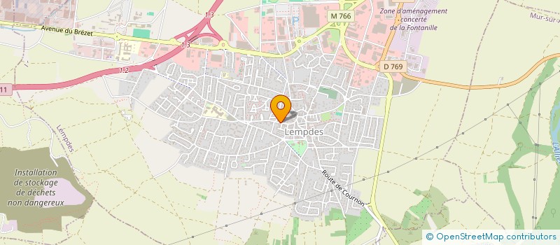 localisation de l'entreprise MADAME ANNIE ORTIGIER  LEMPDES