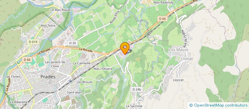 localisation de l'entreprise MADAME ANNIE OTON à PRADES