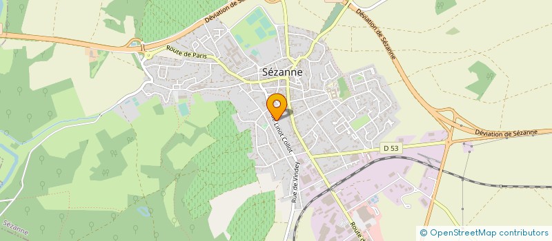 localisation de l'entreprise MADAME ANNIE OUDIN  SEZANNE