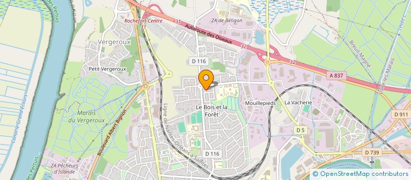 localisation de l'entreprise MADAME ANNIE PAIN  ROCHEFORT