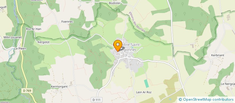 localisation de l'entreprise MADAME ANNIE PAROIS  LE CLOITRE-SAINT-THEGONNEC