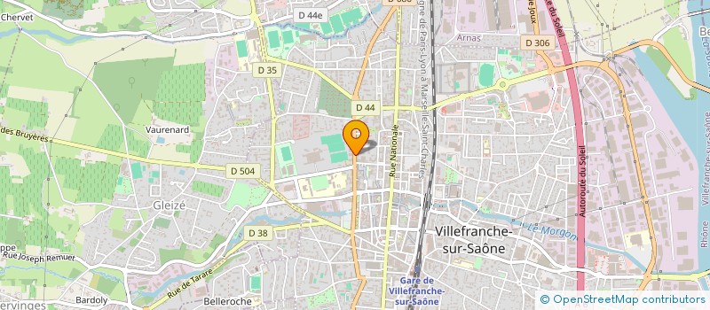 localisation de l'entreprise MADAME ANNIE PASCAL  VILLEFRANCHE-SUR-SAONE