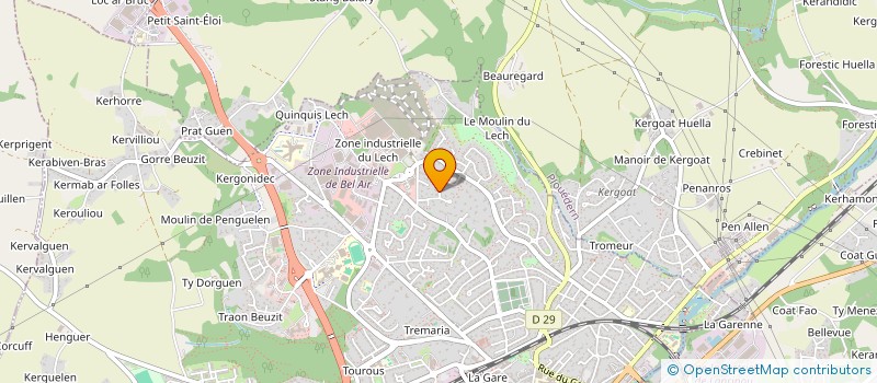 localisation de l'entreprise MADAME ANNIE PATINEC  IRVILLAC