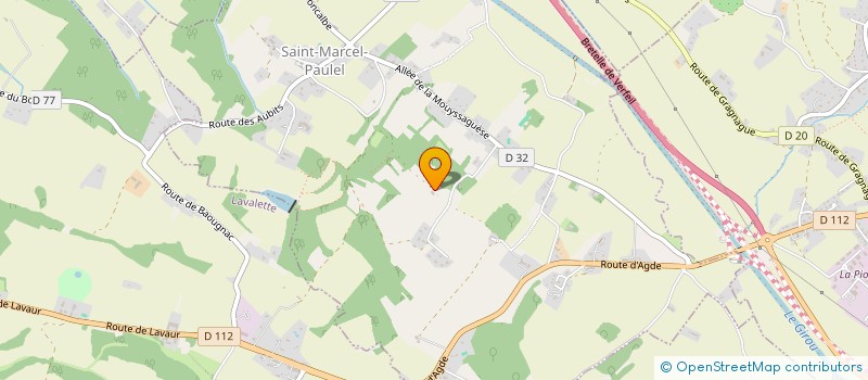 localisation de l'entreprise MADAME ANNIE-PAULE MENGUAL  SAINT-MARCEL-PAULEL