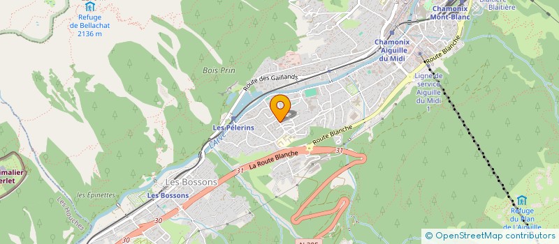 localisation de l'entreprise MADAME ANNIE PECH  CHAMONIX-MONT-BLANC