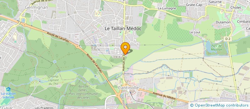 localisation de l'entreprise MADAME ANNIE PELLIZOTTI  LE TAILLAN-MEDOC