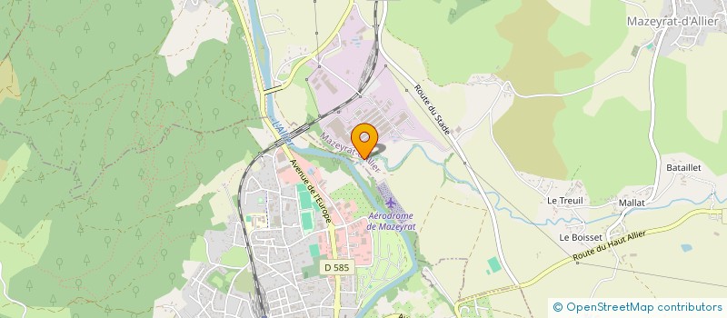 localisation de l'entreprise MADAME ANNIE PELON  MAZEYRAT D ALLIER