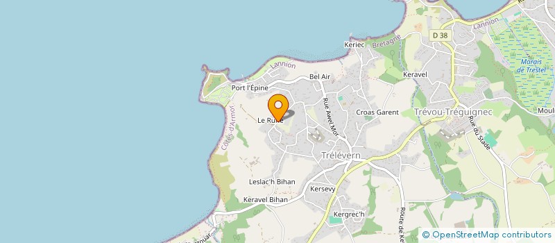 localisation de l'entreprise MADAME ANNIE PENVEN  TRELEVERN