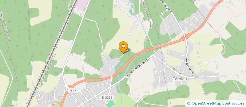 localisation de l'entreprise MADAME ANNIE PEREZ  SAINT-VINCENT-DE-PAUL