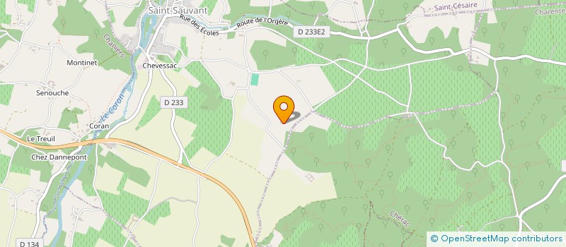 localisation de l'entreprise MADAME ANNIE PERRIER  SAINT-SAUVANT