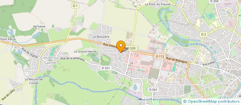 localisation de l'entreprise MADAME ANNIE PERRIN à CONDE-SUR-SARTHE