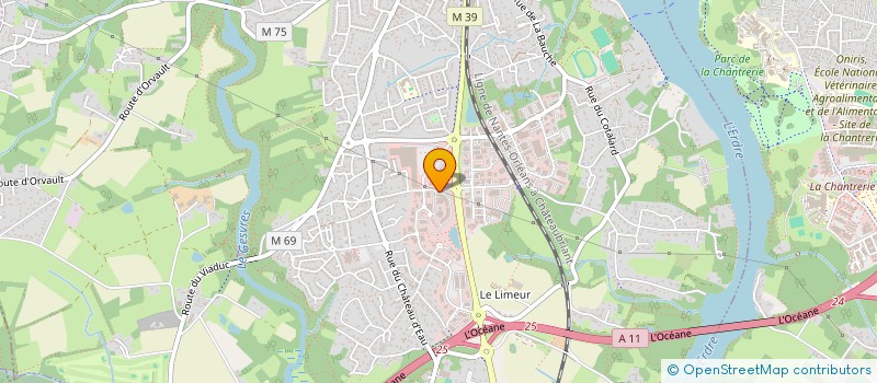 localisation de l'entreprise MADAME ANNIE PETITJEAN  LA CHAPELLE-SUR-ERDRE