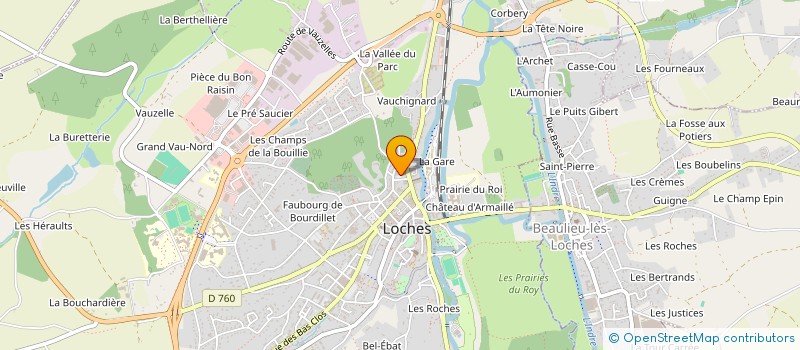 localisation de l'entreprise MADAME ANNIE PICHOT  LOCHES