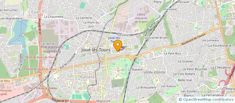localisation de l'entreprise MADAME ANNIE PINAULT  JOUE-LES-TOURS