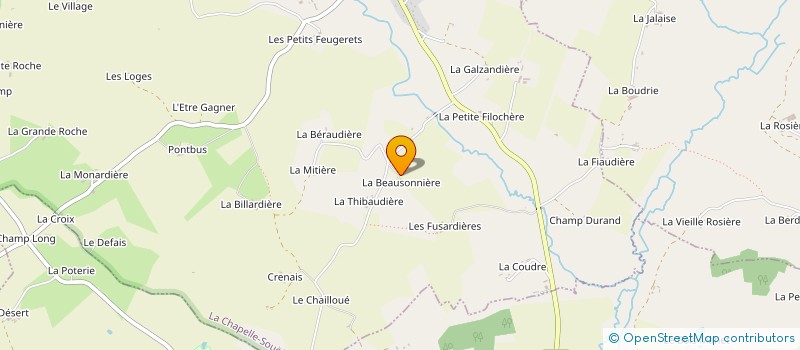 localisation de l'entreprise MADAME ANNIE PINSARD à LA CHAPELLE-SOUEF