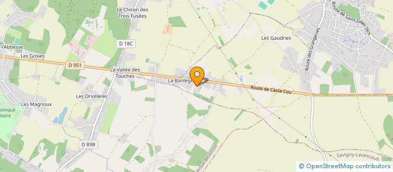 localisation de l'entreprise MADAME ANNIE PISSARD  SAINT-JULIEN-L'ARS