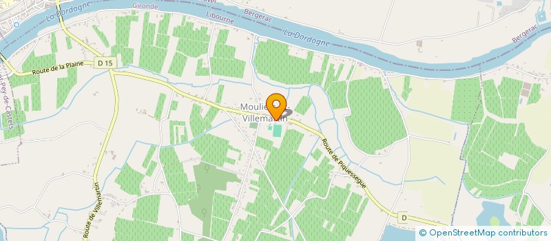 localisation de l'entreprise MADAME ANNIE PLATON  MOULIETS-ET-VILLEMARTIN