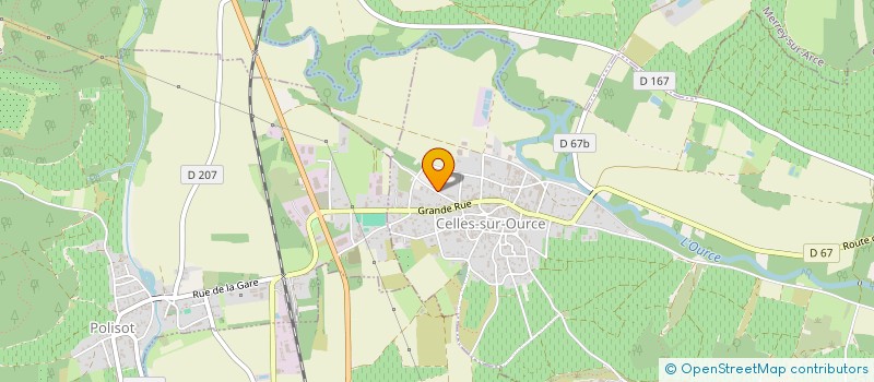 localisation de l'entreprise MADAME ANNIE POINSOTTE à CELLES-SUR-OURCE