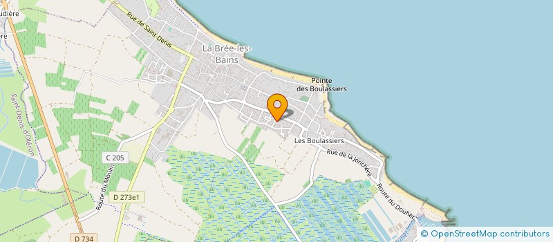 localisation de l'entreprise MADAME ANNIE POISSON  LA BREE-LES-BAINS