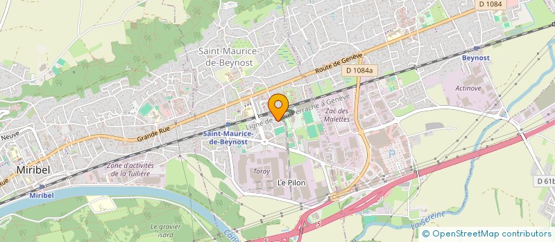 localisation de l'entreprise MADAME ANNIE POLLET à SAINT-MAURICE-DE-BEYNOST
