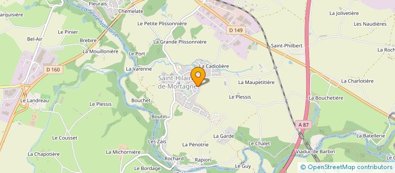 localisation de l'entreprise MADAME ANNIE POURIAS  MORTAGNE-SUR-SEVRE