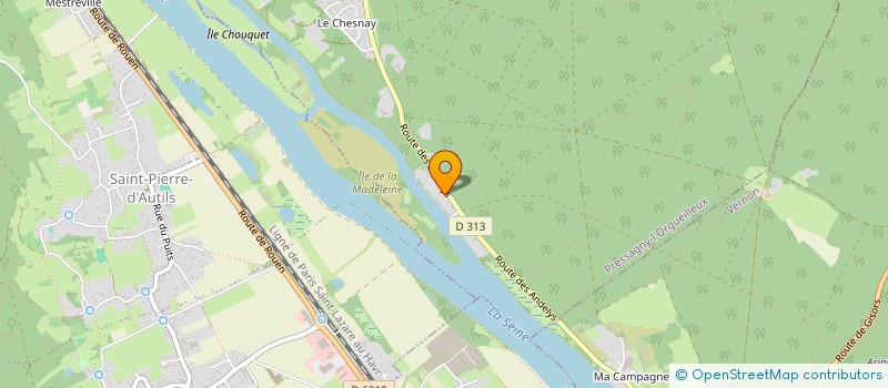 localisation de l'entreprise MADAME ANNIE POZZA  PRESSAGNY L'ORGUEILLEUX