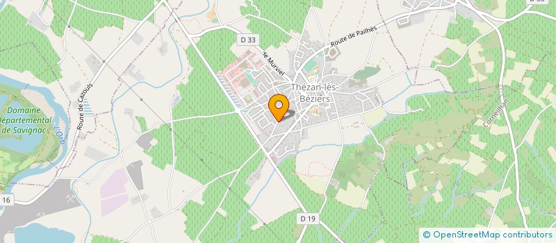 localisation de l'entreprise MADAME ANNIE PRADES  THEZAN-LES-BEZIERS