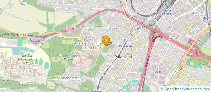 localisation de l'entreprise MADAME ANNIE PRADOUX  PALAISEAU