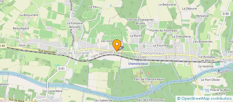 localisation de l'entreprise MADAME ANNIE PREAUX  CIVRAY-DE-TOURAINE