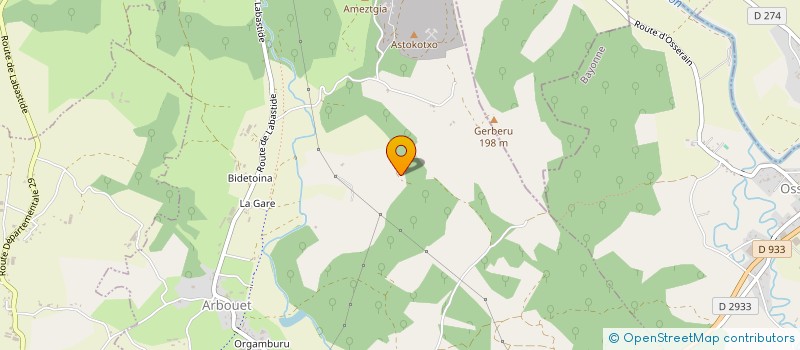 localisation de l'entreprise MADAME ANNIE PREDAIGNE  LARRIBAR-SORHAPURU