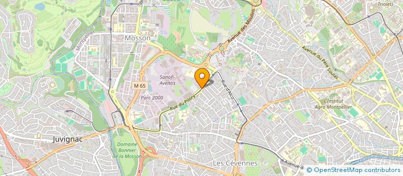 localisation de l'entreprise MADAME ANNIE PRIEST à MONTPELLIER