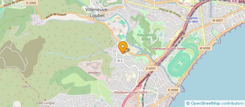 localisation de l'entreprise MADAME ANNIE PROMAYRAT à VILLENEUVE-LOUBET