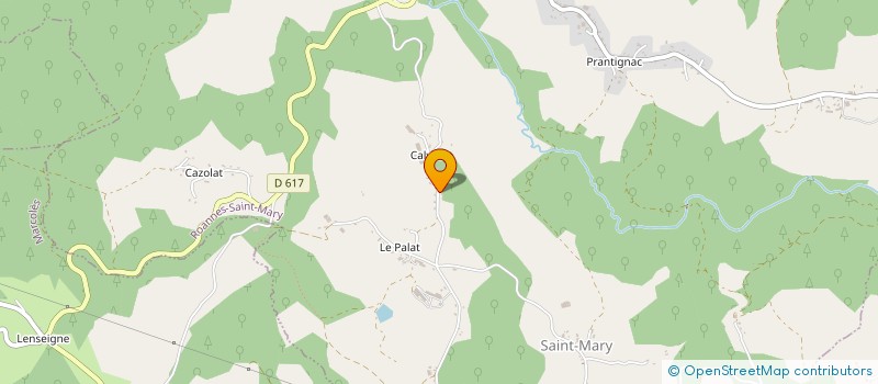 localisation de l'entreprise MADAME ANNIE PUECH à ROANNES-SAINT-MARY