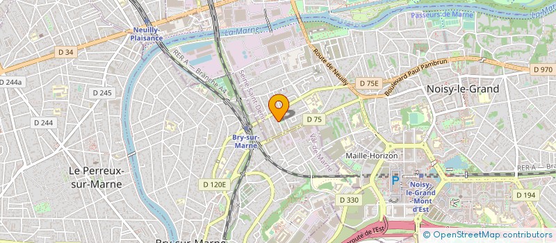 localisation de l'entreprise MADAME ANNIE QUENUM DORMIER  NOISY-LE-GRAND