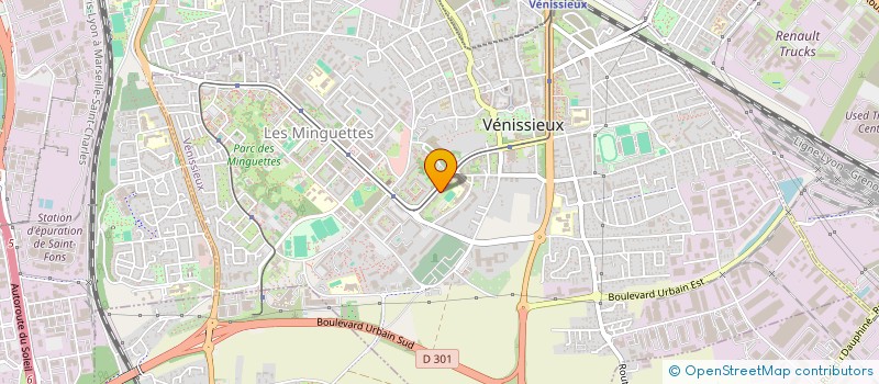 localisation de l'entreprise MADAME ANNIE QUICQ  VENISSIEUX