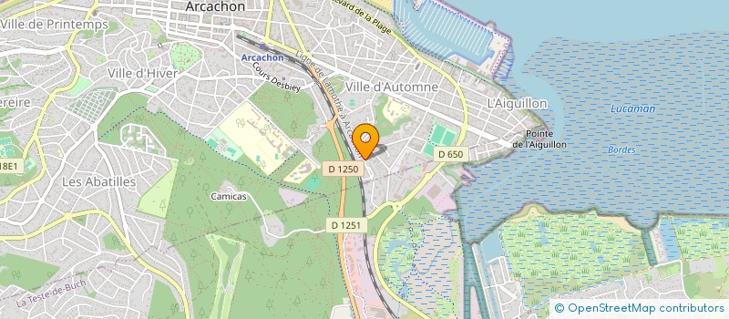 localisation de l'entreprise MADAME ANNIE QUINTARD  ARCACHON