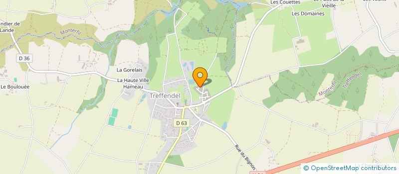 localisation de l'entreprise MADAME ANNIE RAGONNET  TREFFENDEL