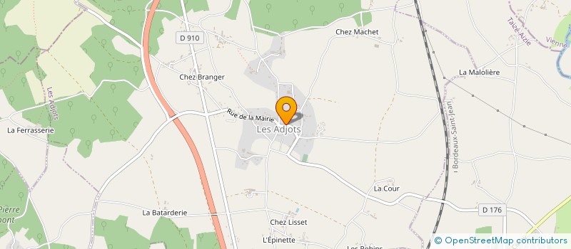 localisation de l'entreprise MADAME ANNIE RAGUIDEAU à LES ADJOTS