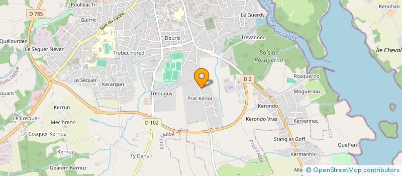 localisation de l'entreprise MADAME ANNIE RAPHALEN  PONT-L'ABBE